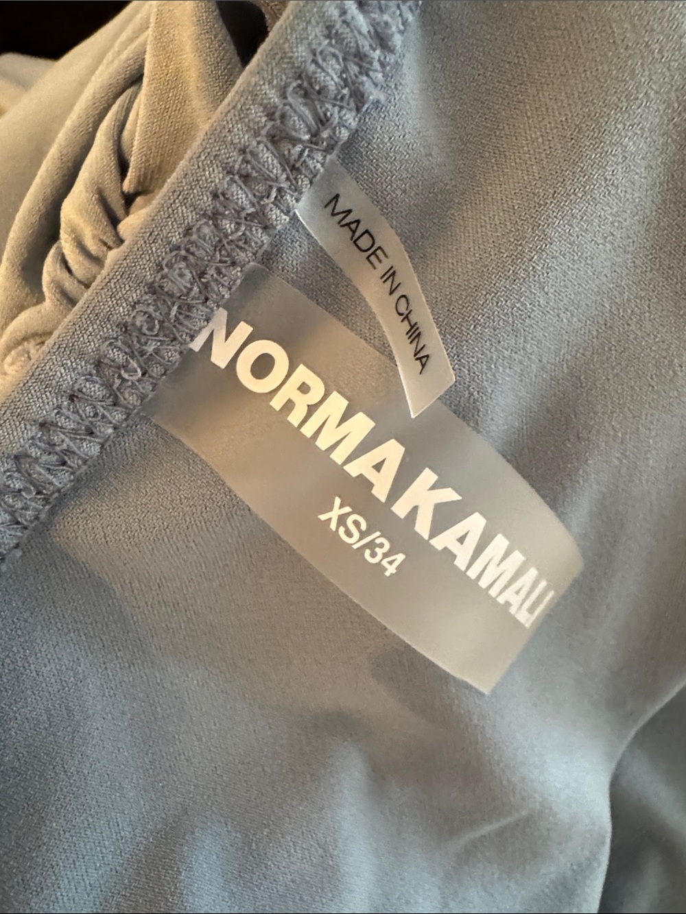 Norma Kamali Diana One Shoulder Dress, $250 Retail, Soft Blue, Size XS - Picture 9 of 9